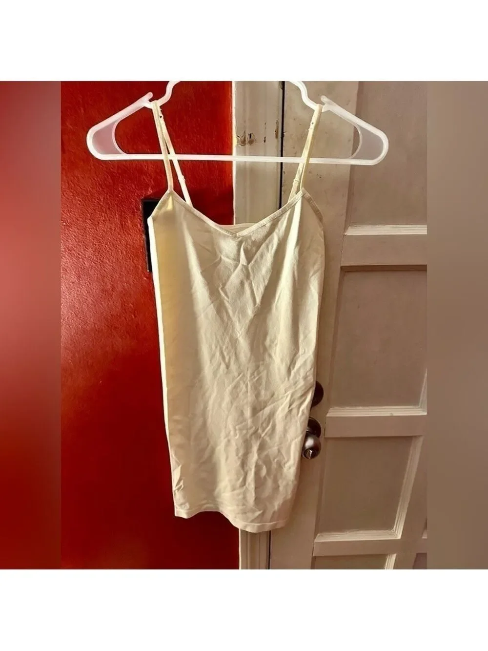 Free People Womens Seamless Mini Slip, Ivory